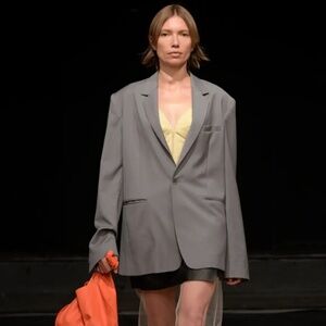 MNZ Grey Blazer NEW Maryam Nassir Zadeh